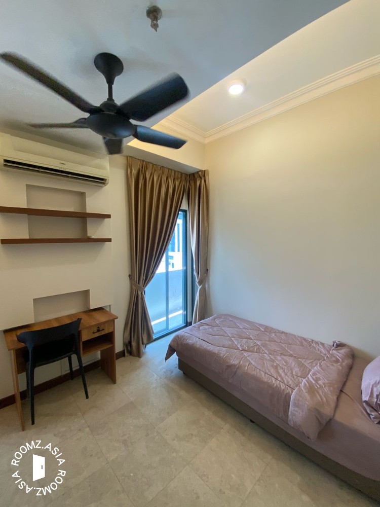 🏡 Near PAVBJ/IMU/APU Cozy Single Room w/ Shared Bathroom Air-cond Balcony View @ Paraiso Bukit Jalil, KL – RM700 All-In!